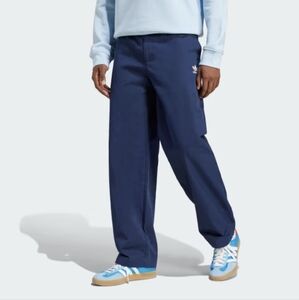 Adidas Mens Blue Trefoil Essentials Trouser Pants Size 38